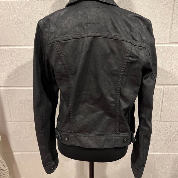 AG Jeans Small Soft Jean Jacket – Charcoal Grey Classic - Picture 3 of 9